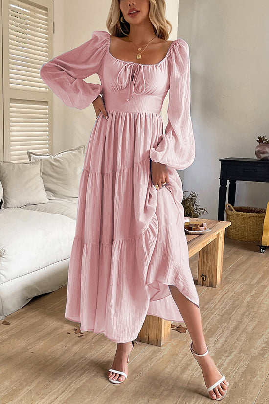 Elegant Long Sleeve Casual Dress