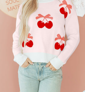 Cherry Graphic Sweater