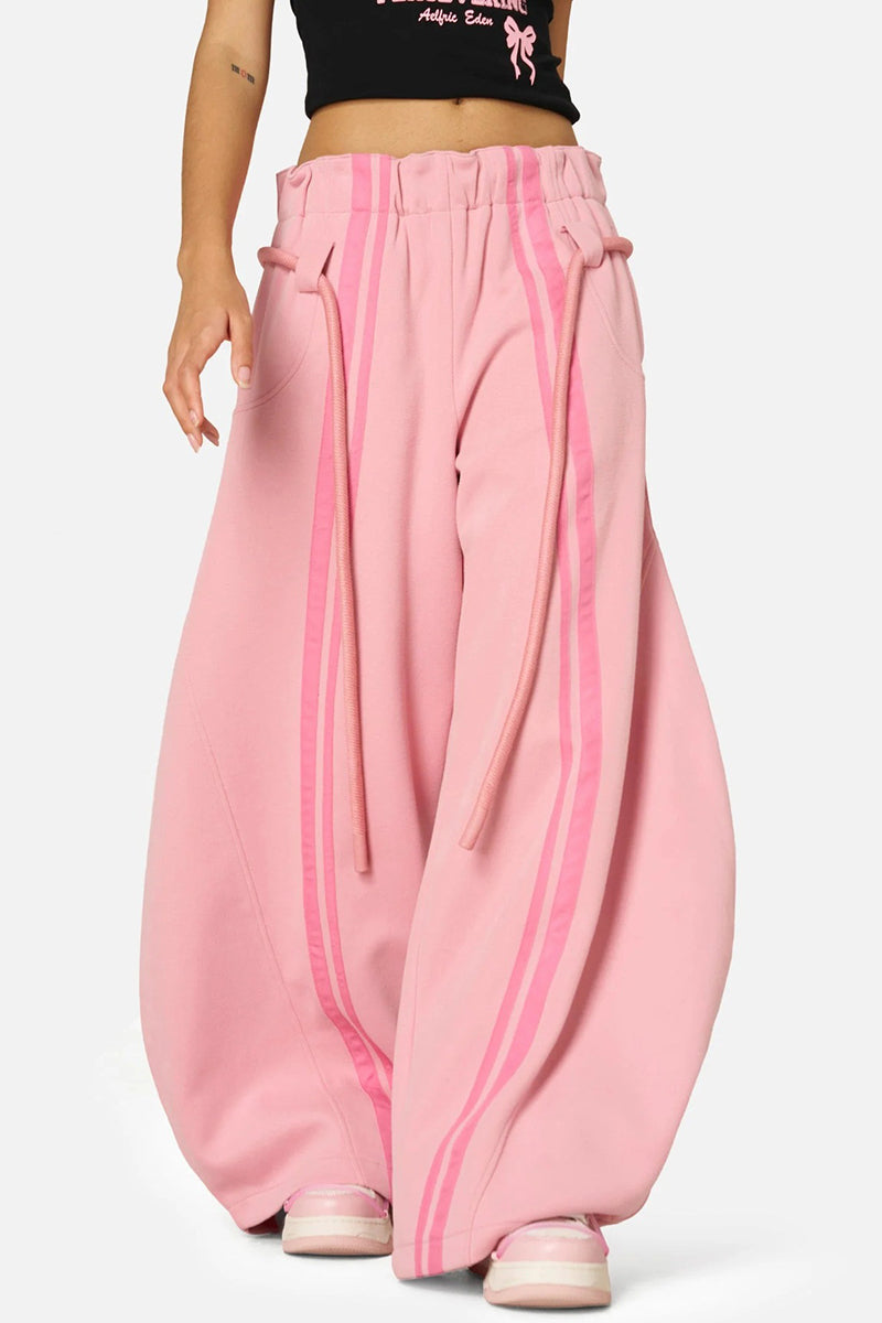 Relaxed Fit Striped Casual Pants