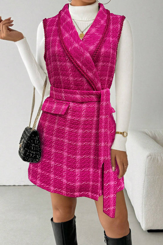 Chic Wrap Vest with Belted Design