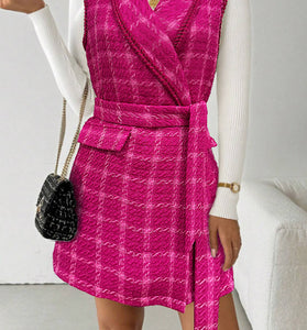 Chic Wrap Vest with Belted Design