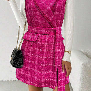 Chic Wrap Vest with Belted Design