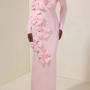Off Shoulder Bow Detail Midi Dress