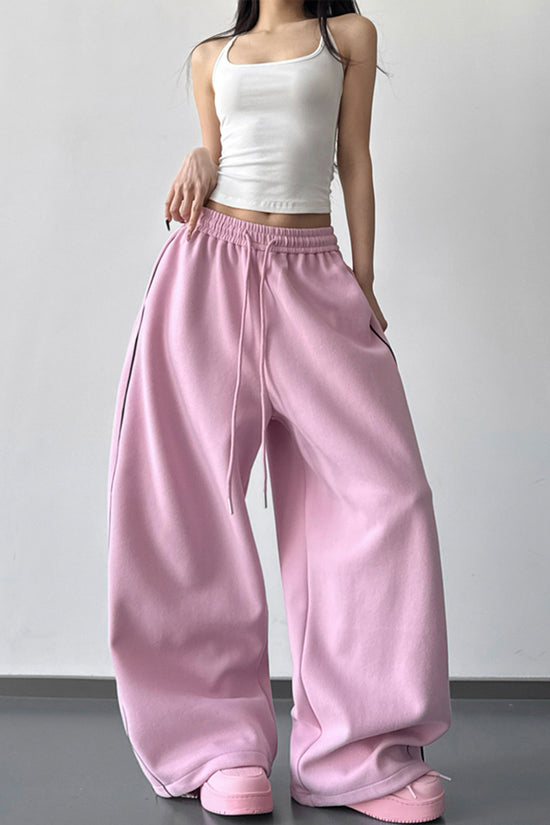 Relaxed Wide-Leg Casual Pants