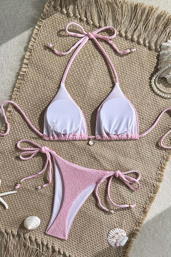 Glamorous Tie-Front Bikini Set