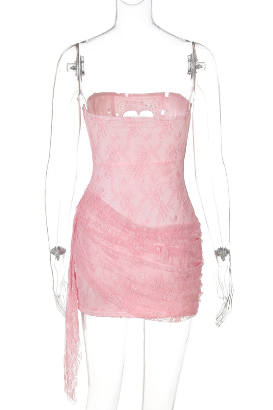 Heart Cutout Sleeveless Mini Dress