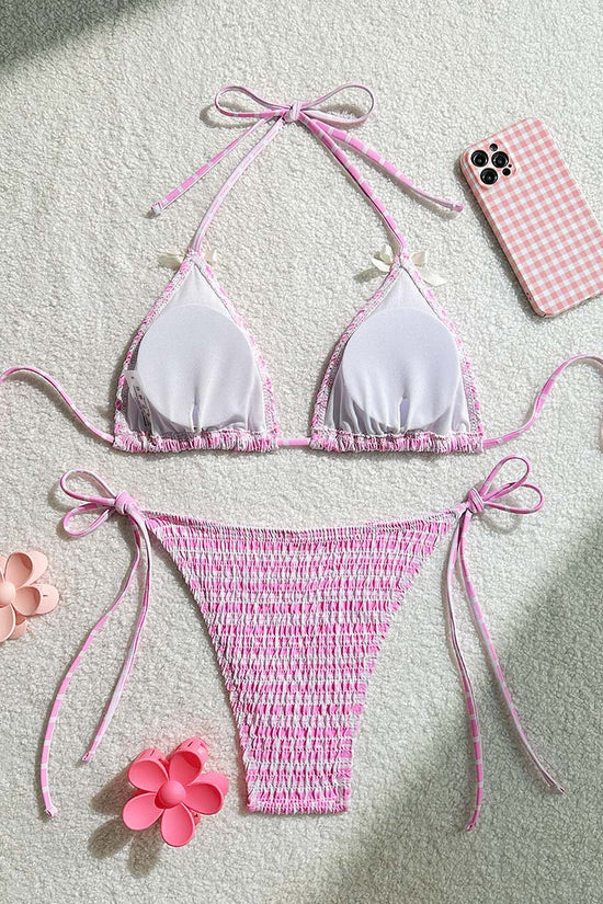 Stylish Textured Bikini Set