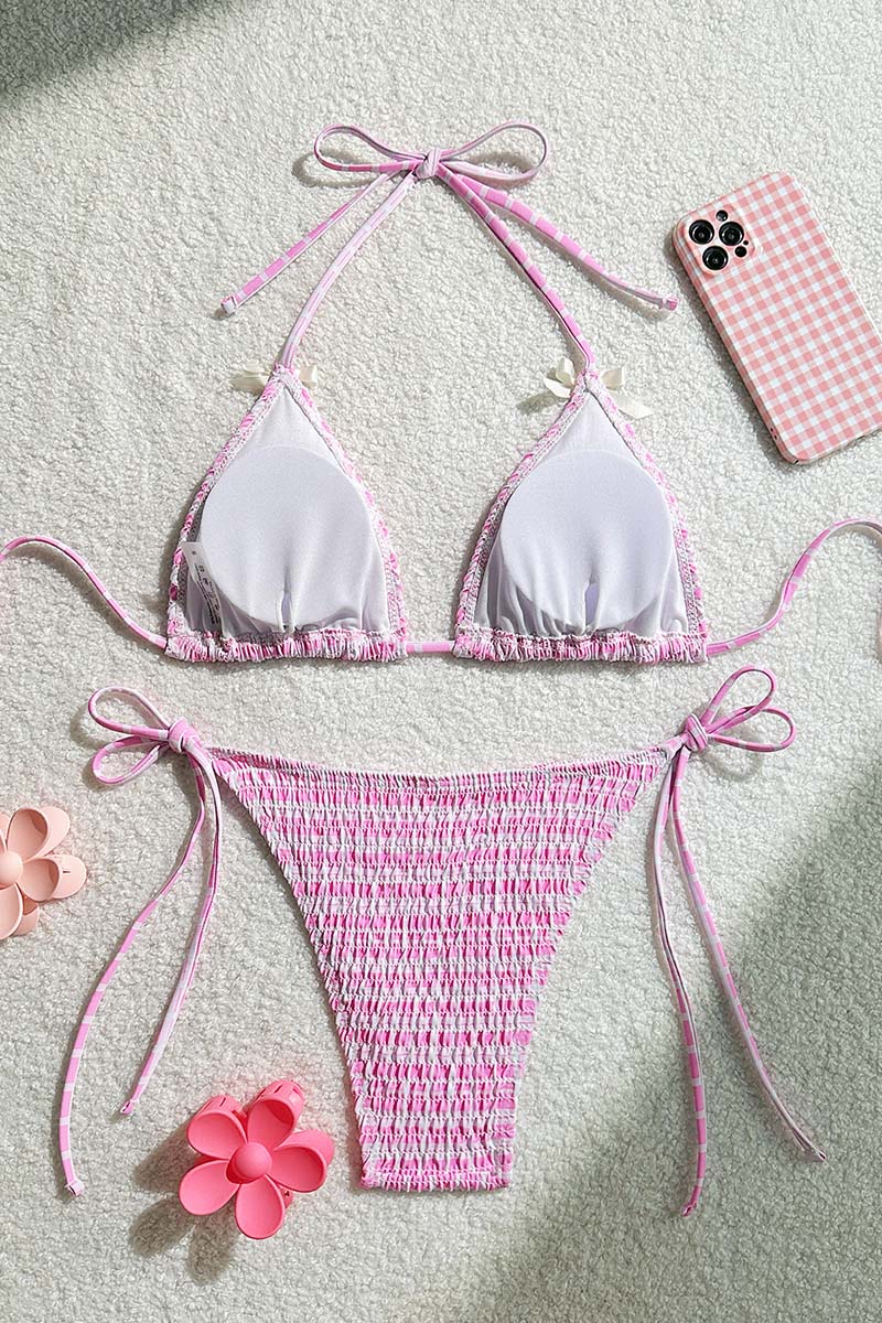 Stylish Textured Bikini Set