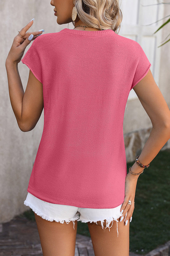 Chic Sleeveless Knit Sweater Vest