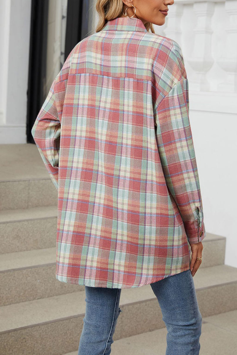 Plaid Button Down Long Sleeve Shirt
