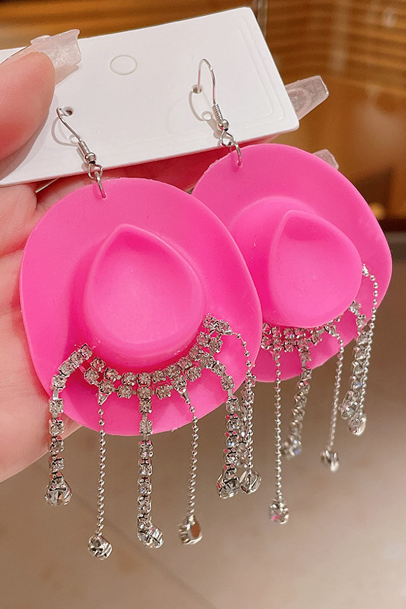 Western-Inspired Rhinestone Earrings