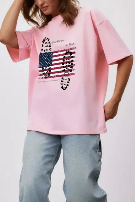 Graphic Statement Loose T-Shirt