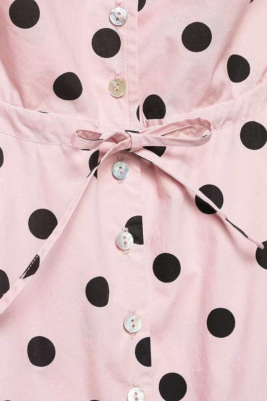 Polka Dot Collared Jacket