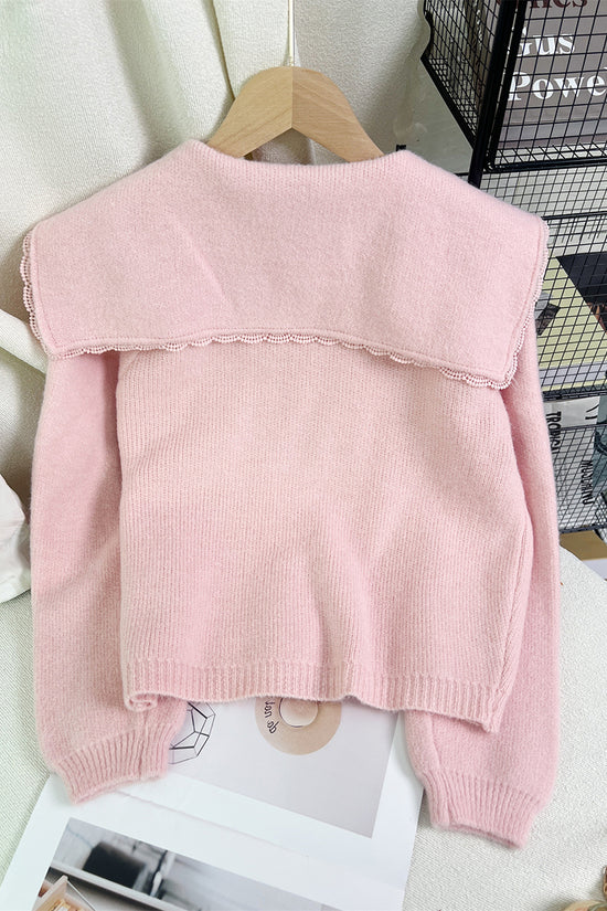 Elegant Button-Down Cardigan with Collar