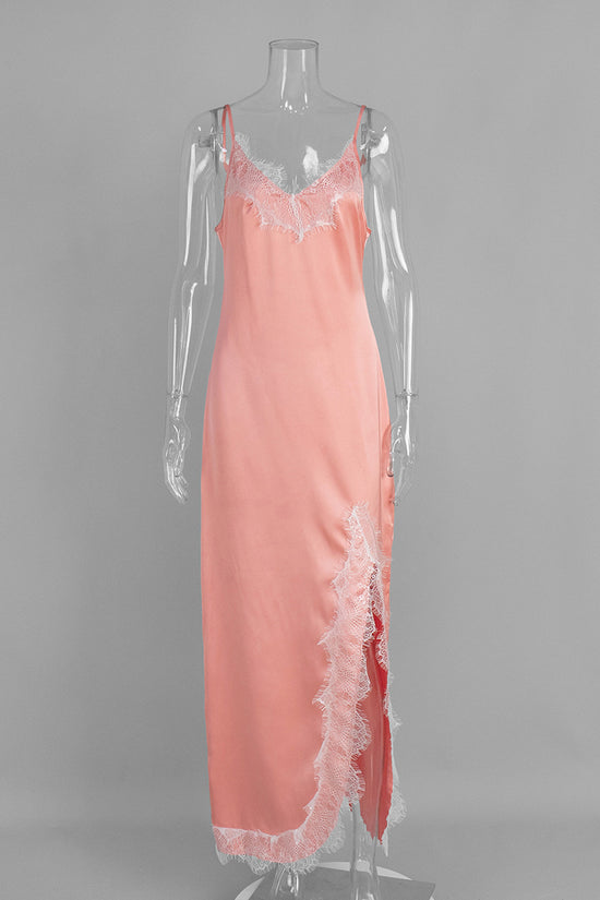 Lace Trim Sleeveless Dress