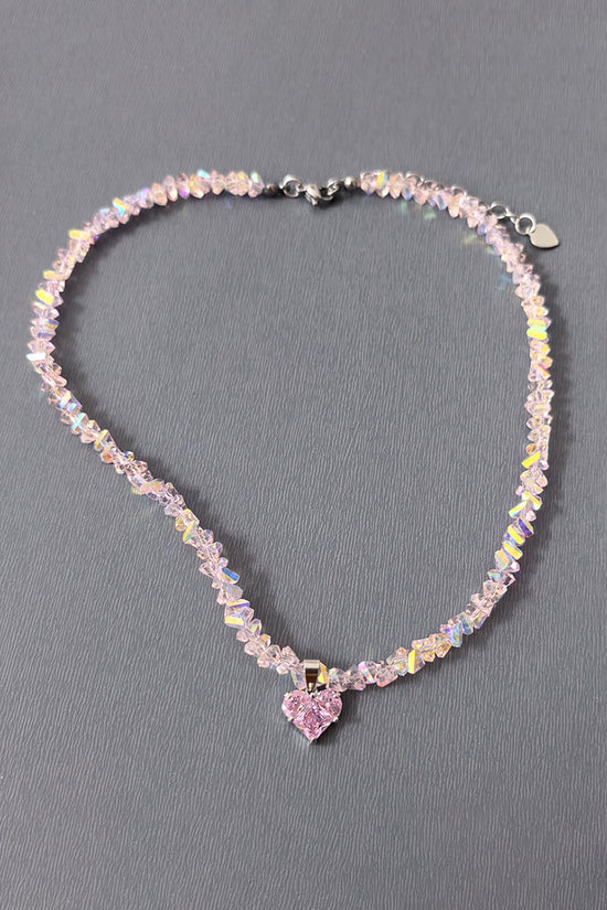 Sparkling Heart Pendant Necklace
