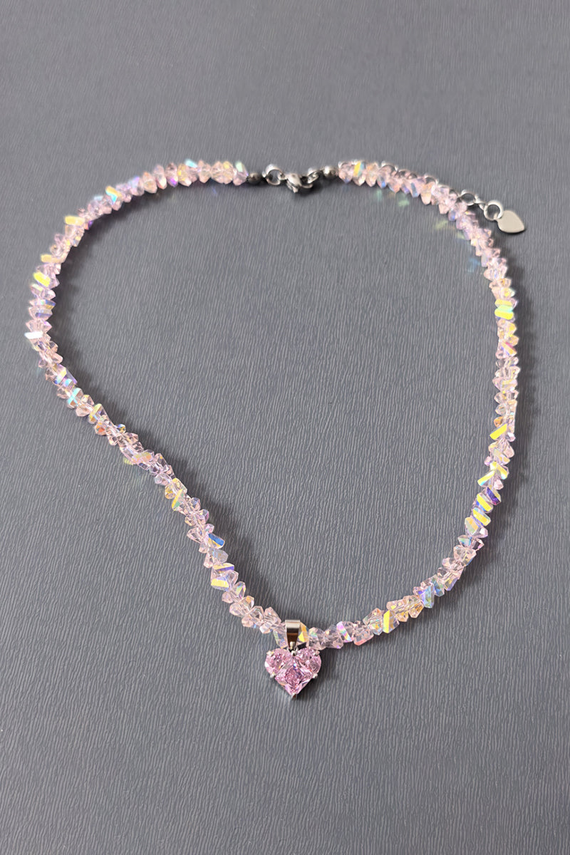 Sparkling Heart Pendant Necklace