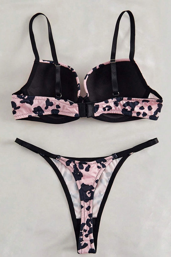 Leopard Print Lingerie Set