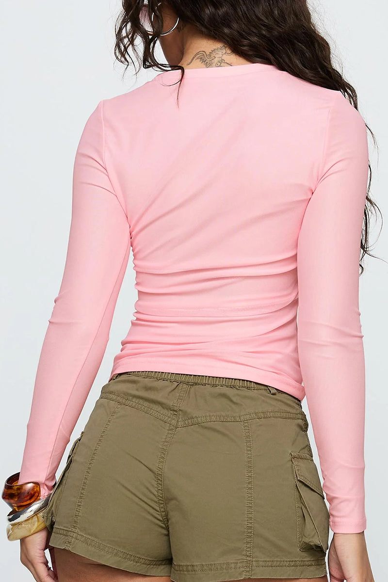 Floral Print Long Sleeve Top