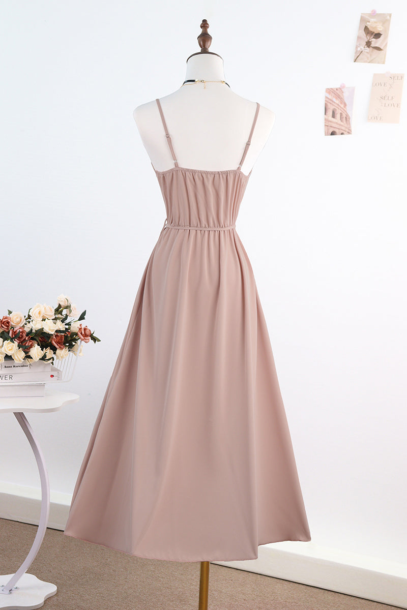 Elegant Sleeveless Wrap Maxi Dress