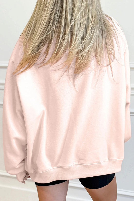Love Like Jesus Mock Neck Graphic Sweatshirt