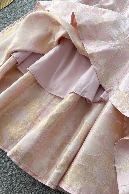 Floral Bow Casual Maxi Dress