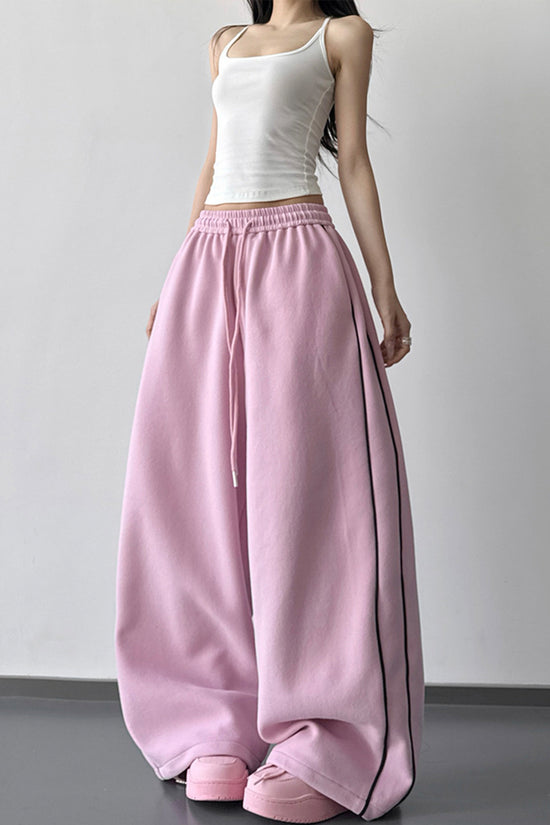 Relaxed Wide-Leg Casual Pants