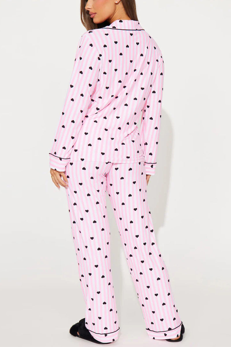 Cozy Classic Pajama Set with Contrast Trim