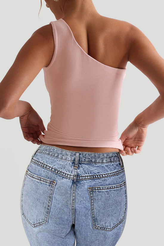 One-Shoulder Bodycon Tank