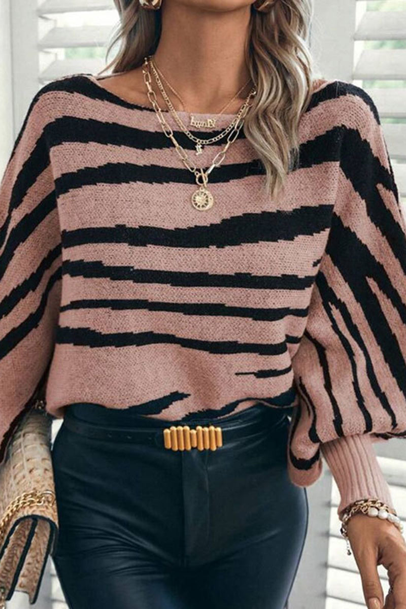 Striped Off-Shoulder Sweater