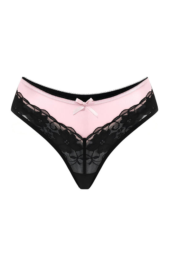 Lace Bow Detail Bikini Panties