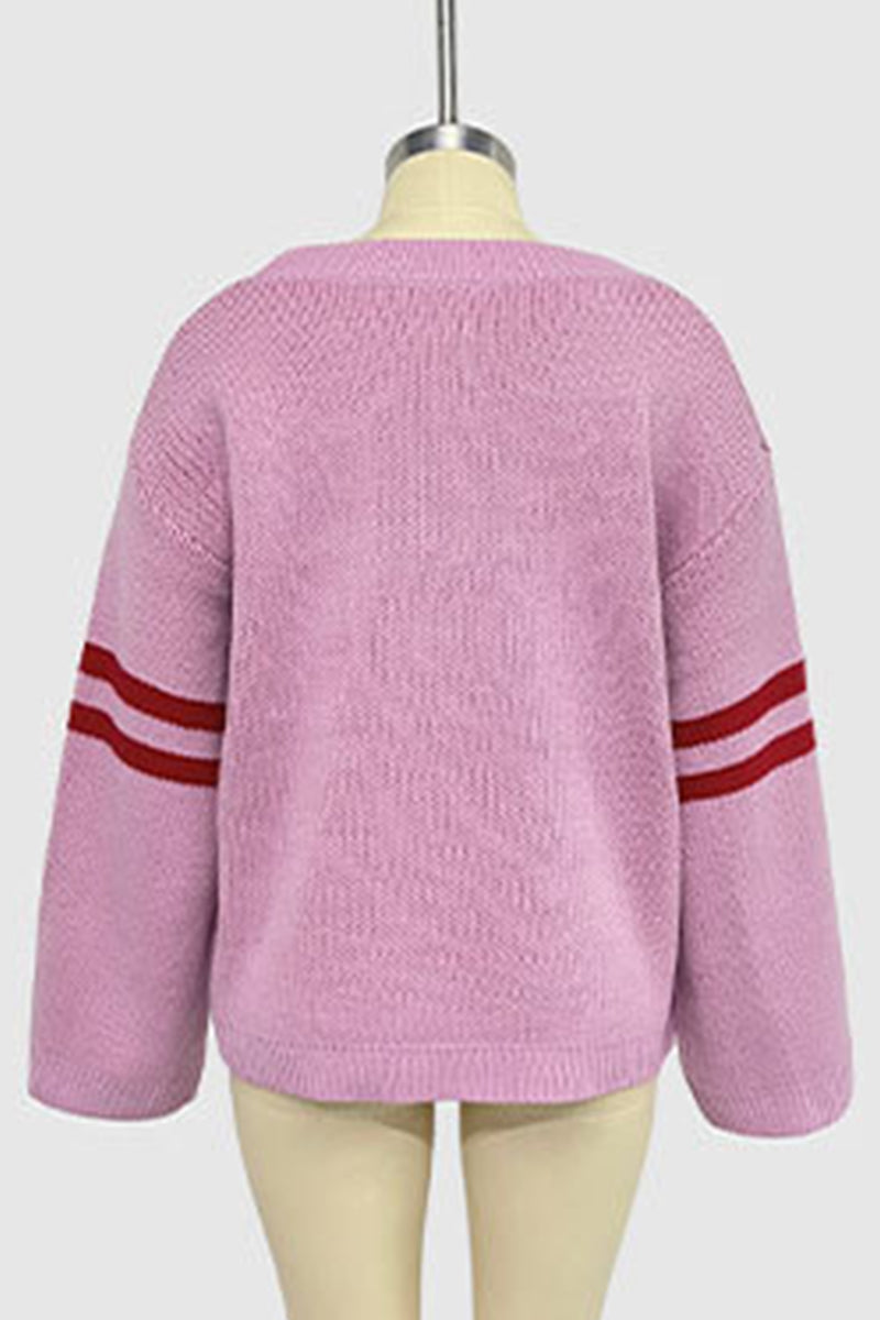 Heart Motif Oversized Sweater