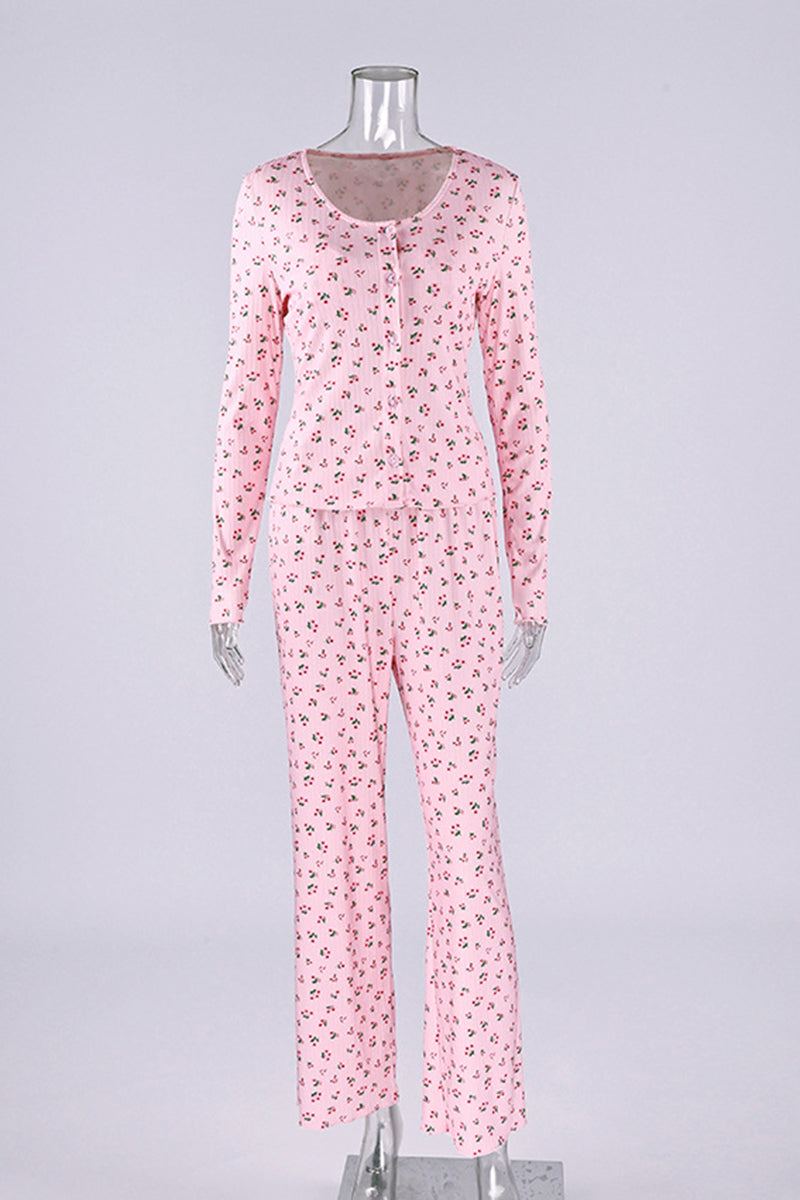 Floral Sleeveless Loungewear Set