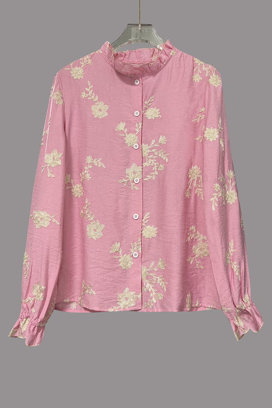 Floral V-Neck Blouse