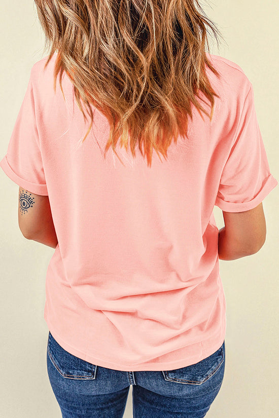 Quilted Mallard Casual Round Neck Tee