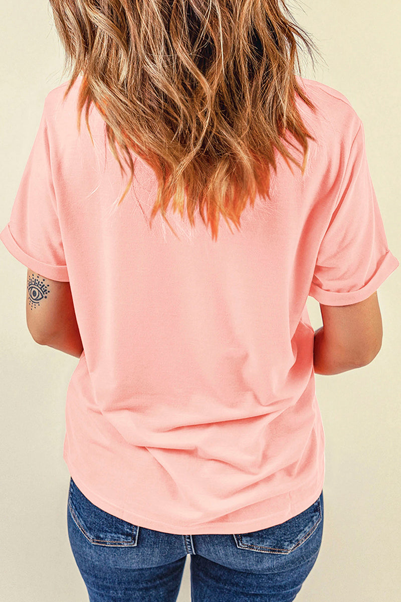 Quilted Mallard Casual Round Neck Tee