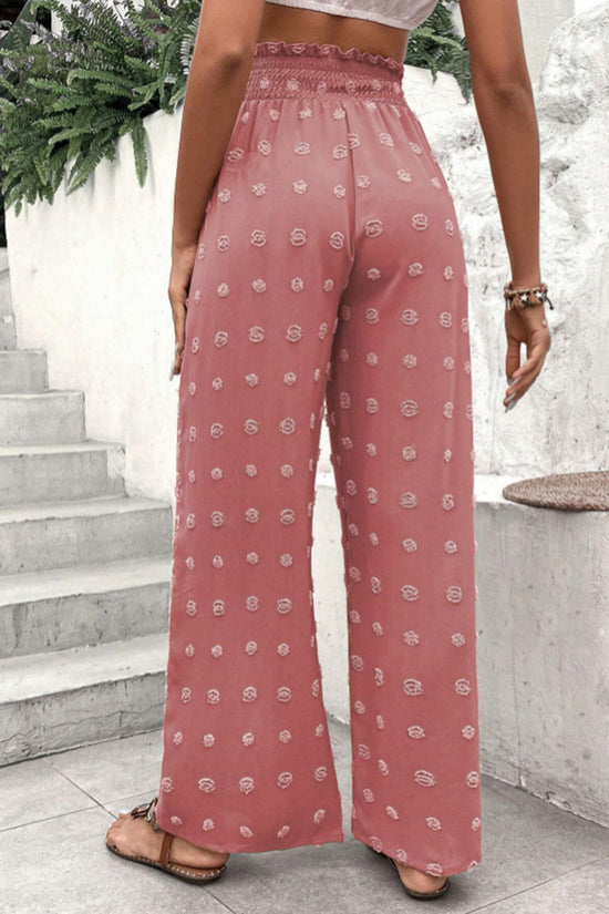 Bohemian High-Waist Wide-Leg Pants