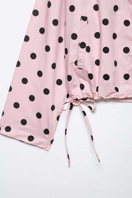 Polka Dot Collared Jacket