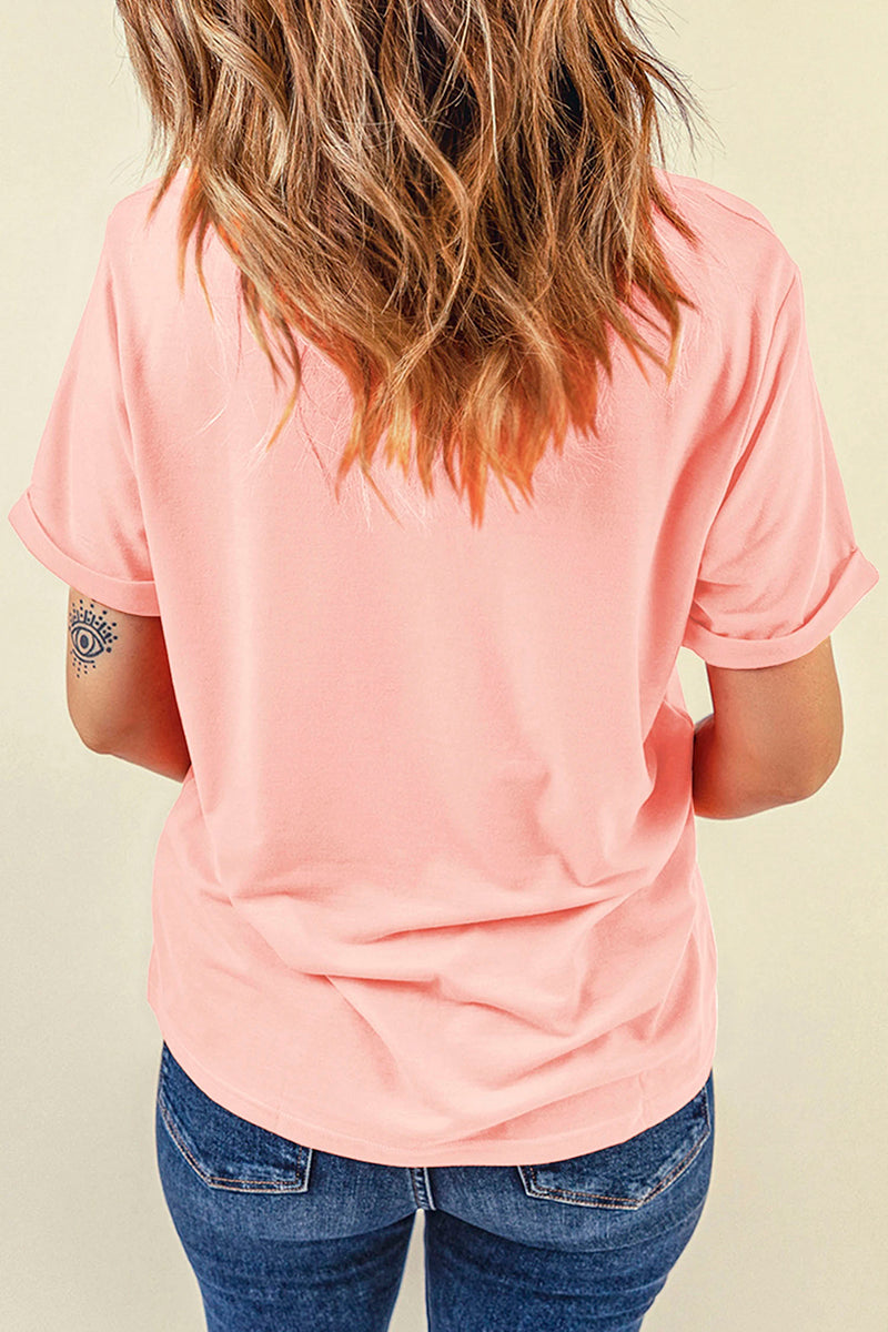 Patriotic Heart Patchwork Printed Tee