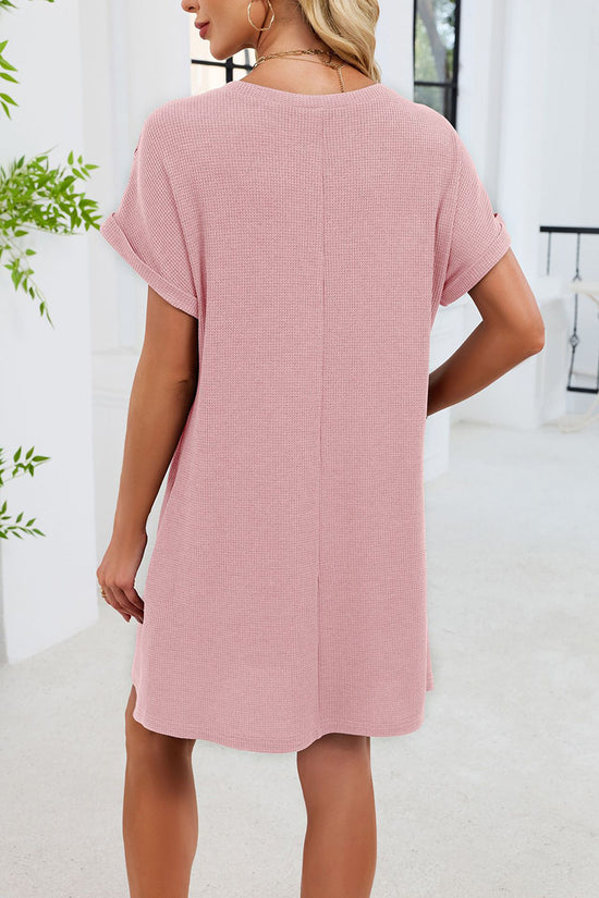 Chic Lace Sleeve Casual Dress