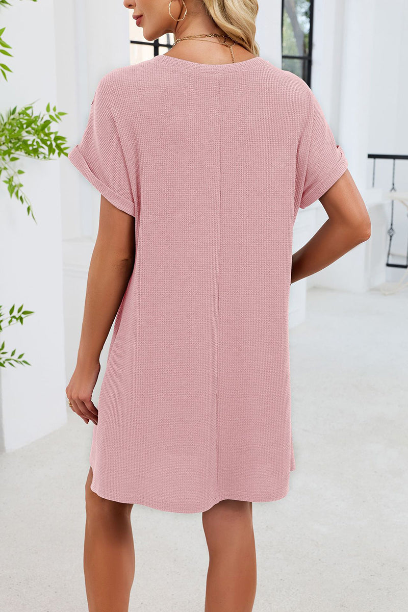 Chic Lace Sleeve Casual Dress