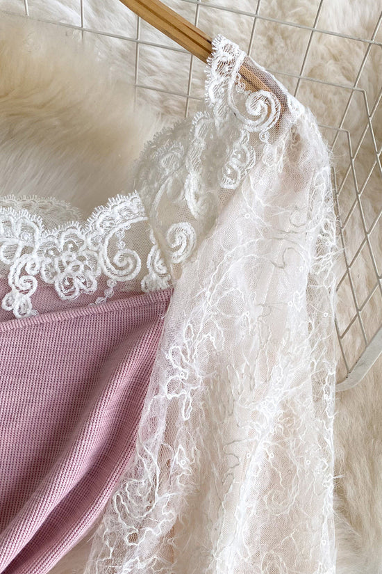 Elegant Lace Long Sleeve Blouse