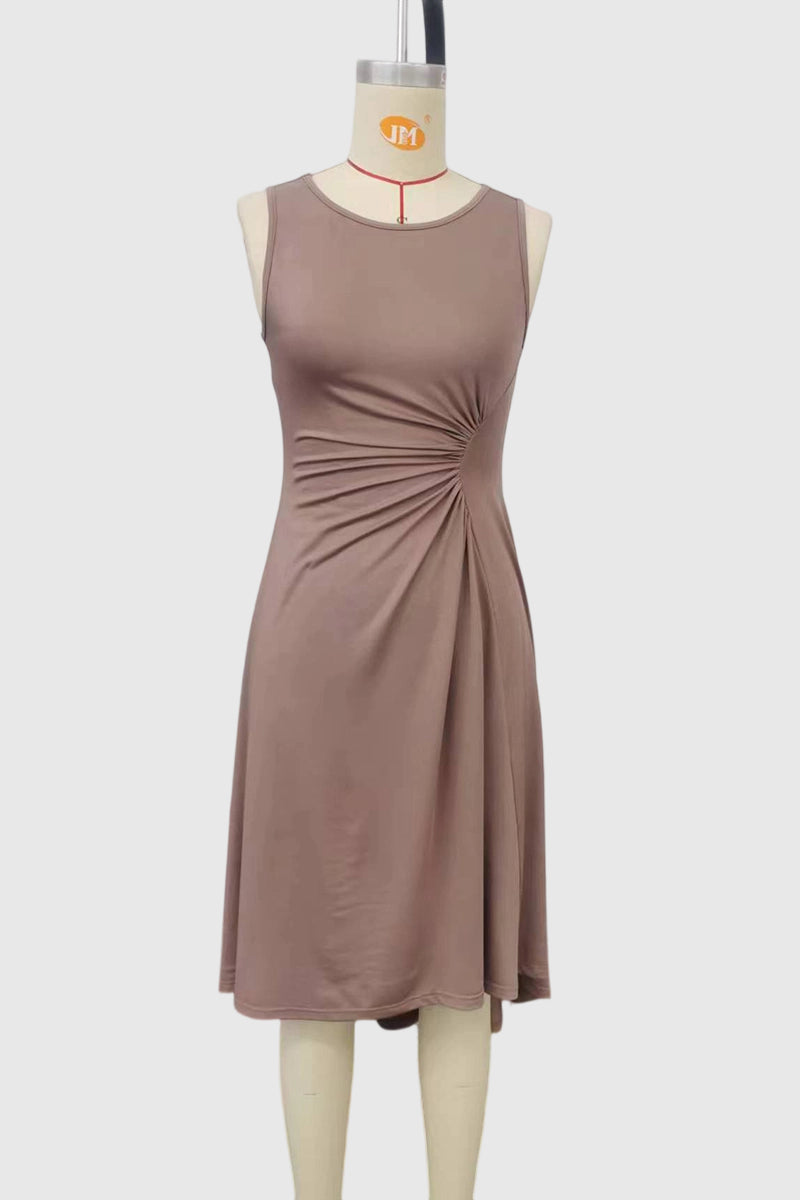 Asymmetric Sleeveless Casual Dress