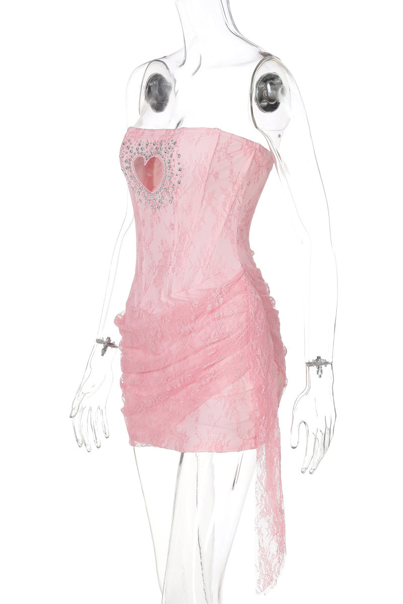 Heart Cutout Sleeveless Mini Dress