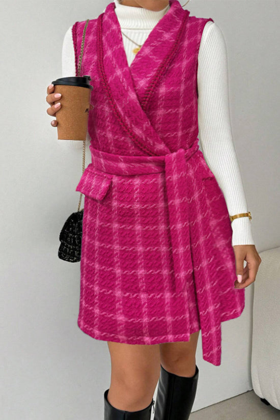 Chic Wrap Vest with Belted Design