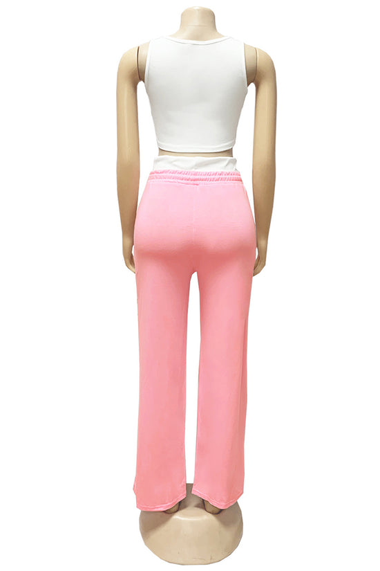 Trendy Activewear Set with Cropped Top