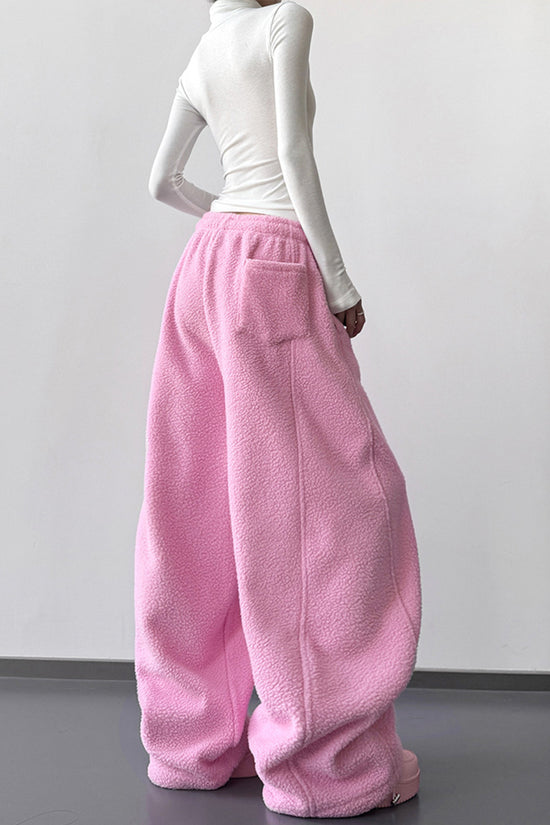 Oversized Drawstring Casual Pants
