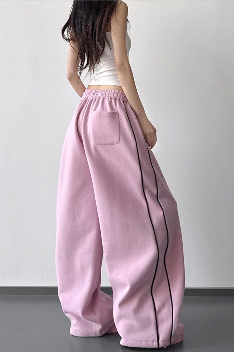 Relaxed Wide-Leg Casual Pants