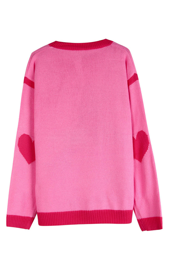 Heart Motif Relaxed Fit Sweater