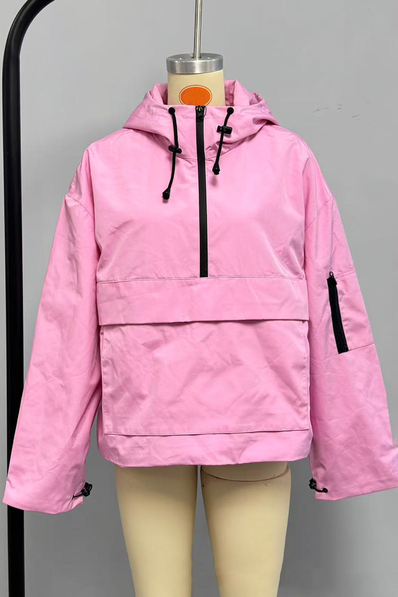 Hooded Windbreaker Jacket